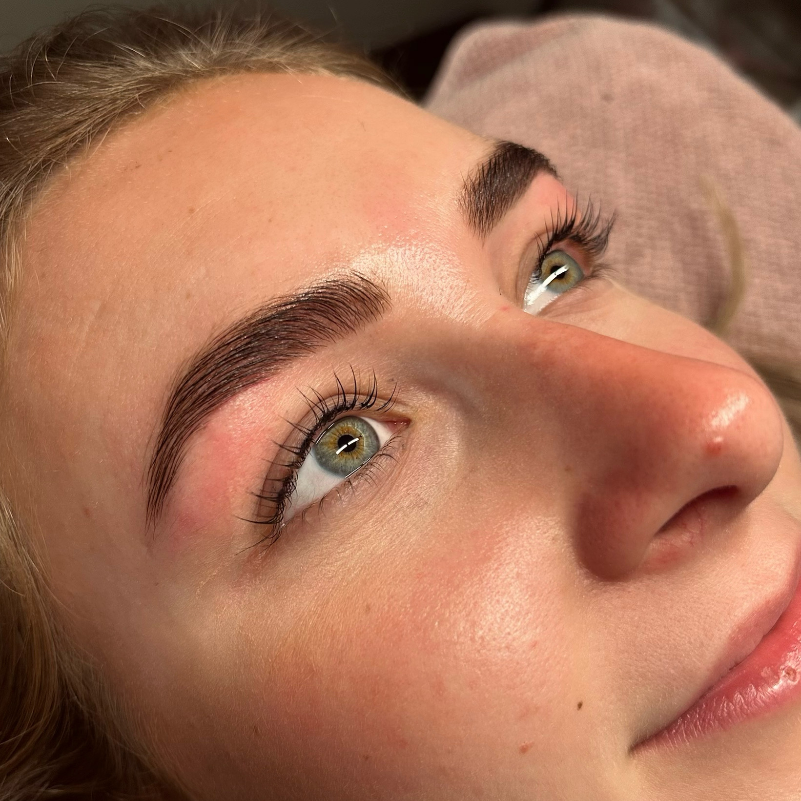 Brows en wimpers na de behandeling